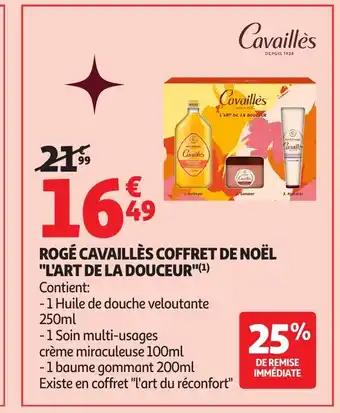 Auchan Rogé cavaillès coffret de noël l'art de la douceur offre