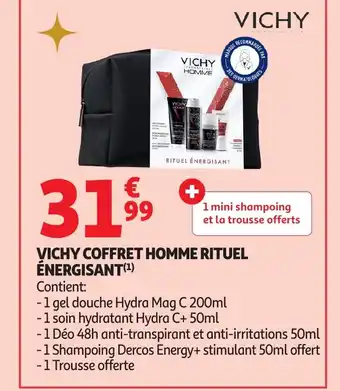 Auchan VICHY Coffret homme rituel énergisant offre