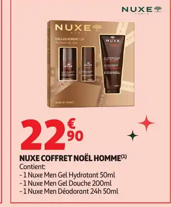 Auchan NUXE Coffret noël homme offre
