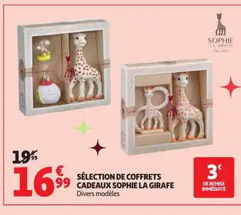 Auchan Sélection de coffrets cadeaux sophie la girafe offre