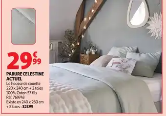Auchan ACTUEL Parure celestine offre