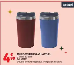 Auchan ACTUEL Mug isotherme offre