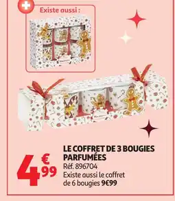 Auchan Le coffret de 3 bougies parfumées offre