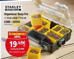 Screwfix Stanley fatmax organiseur deep pro offre