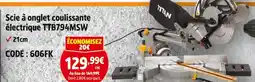 Screwfix Titan scie à onglet coulissante électrique ttb794msw offre