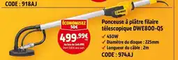 Screwfix Dewalt ponceuse à plâtre filaire télescopique dwe800-qs offre