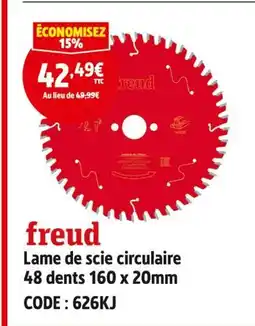 Screwfix Freud lame de scie circulaire offre