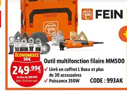 Screwfix Fein outil multifonction filaire mm500 offre