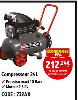 Screwfix Facom compresseur 24l offre