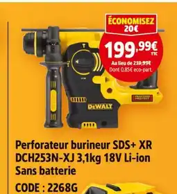 Screwfix Dewalt perforateur burineur sds+ xr dch253n-xj offre