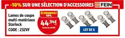 Screwfix Fein lames de coupe multi-matériaux starlock offre