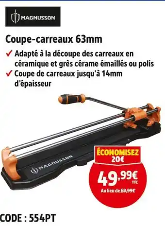 Screwfix Magnusson coupe-carreaux 63mm offre