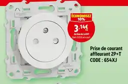 Screwfix Schneider electric prise de courant affleurant 2p+t offre