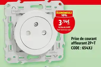 Screwfix Schneider electric prise de courant affleurant 2p+t offre