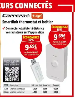 Screwfix Carrera smartlink thermostat et boîtier offre