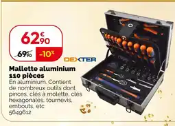 Weldom Dexter mallette aluminium 110 pièces offre