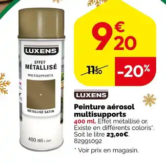 Luxens peinture aérosol multisupports