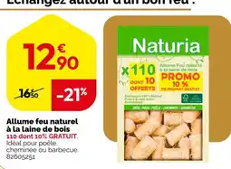 Weldom Naturia allume feu naturel à la laine de bois offre