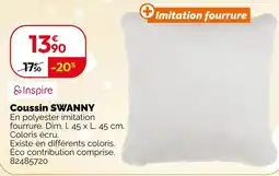 Weldom Inspire coussin swanny offre
