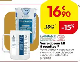 Weldom La compagnie du bicarbonate verre doseur kit 8 recettes offre