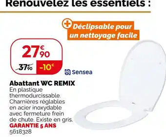 Weldom Sensea abattant wc remix offre