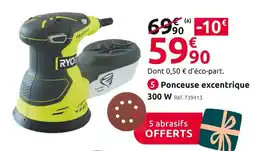 Mr Bricolage Ryobi ponceuse excentrique ros300 offre