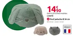 Mr Bricolage Pouf peluche ø 36 cm offre