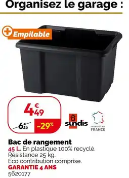 Weldom Sundis bac de rangement offre