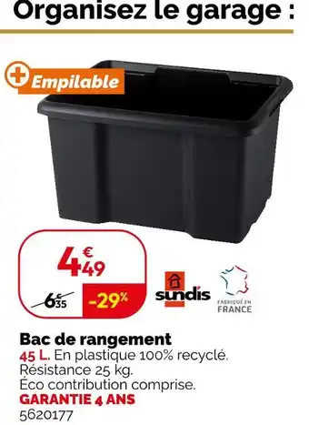 Weldom Sundis bac de rangement offre