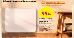 Weldom Radiateur électrique connecté à inertie sèche lucca 1000 w offre