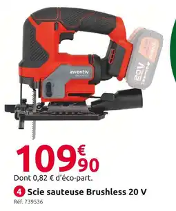 Mr Bricolage Inventiv scie sauteuse brushless 20 v offre