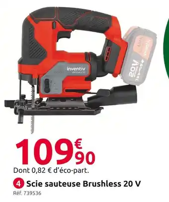 Mr Bricolage Inventiv scie sauteuse brushless 20 v offre