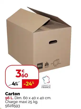 Weldom Carton offre