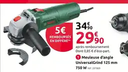 Mr Bricolage Bosch meuleuse d’angle universalgrind 125 mm offre