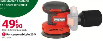 Mr Bricolage Inventiv ponceuse orbitale inv-es20-bm 20 v offre