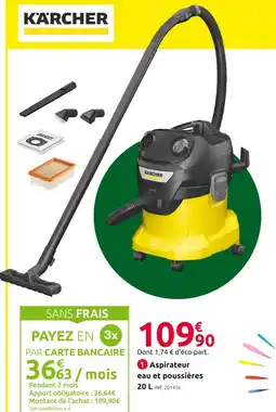 Mr Bricolage Aspirateur eau et poussières offre