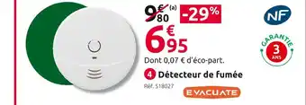 Mr Bricolage Evacuate détecteur de fumée offre