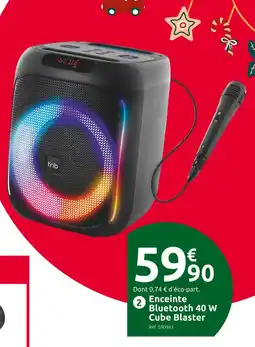 Mr Bricolage Tnb enceinte bluetooth 40 w cube blaster offre