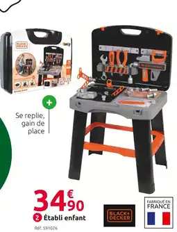 Mr Bricolage Black+decker établi enfant offre