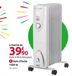 Mr Bricolage Bain d’huile 1500 w offre