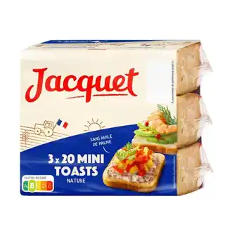 Carrefour Market Jacquet mini toasts carrés offre