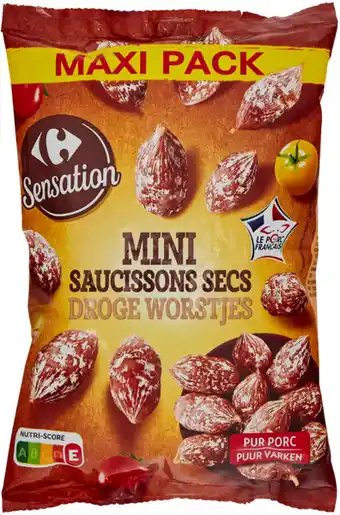 Carrefour Market Carrefour sensation mini saucissons secs maxi pack offre