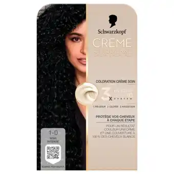 Carrefour Market Schwarzkopf coloration crème suprême offre