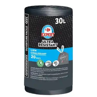 Carrefour Market Carrefour 20 sacs poubelle 30 l offre