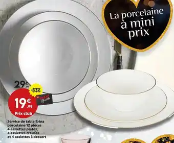 Maxi Bazar Service de table erina offre