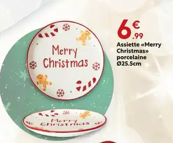 Maxi Bazar Assiette merry christmas offre