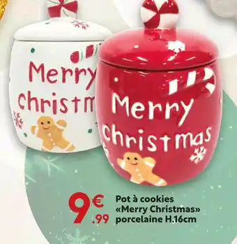 Maxi Bazar Pot à cookies merry christmas offre
