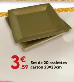 Maxi Bazar Set de 20 assiettes offre