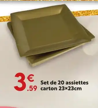 Maxi Bazar Set de 20 assiettes offre