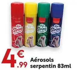 Maxi Bazar Aérosols serpentins offre